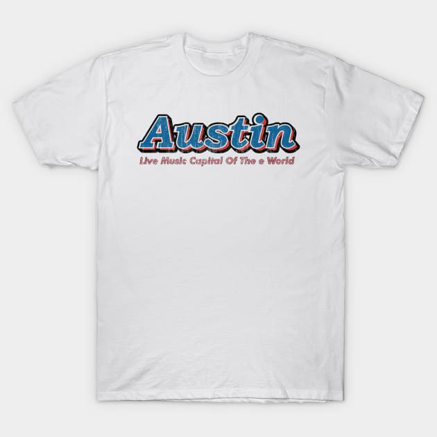 Austin Live Music T-Shirt by AsboDesign